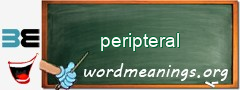WordMeaning blackboard for peripteral